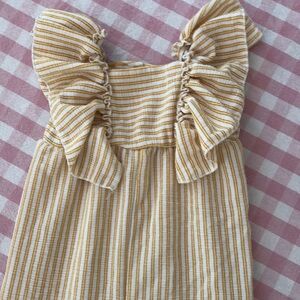 Zara Kids Yellow Jumpsuit
